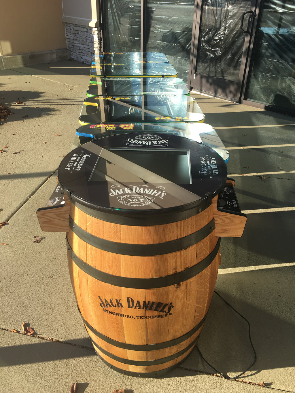Tennessee Whiskey Barrel Multigame - Sixty Classic Games in One Unit - 1 Year Warranty! Used Barrel