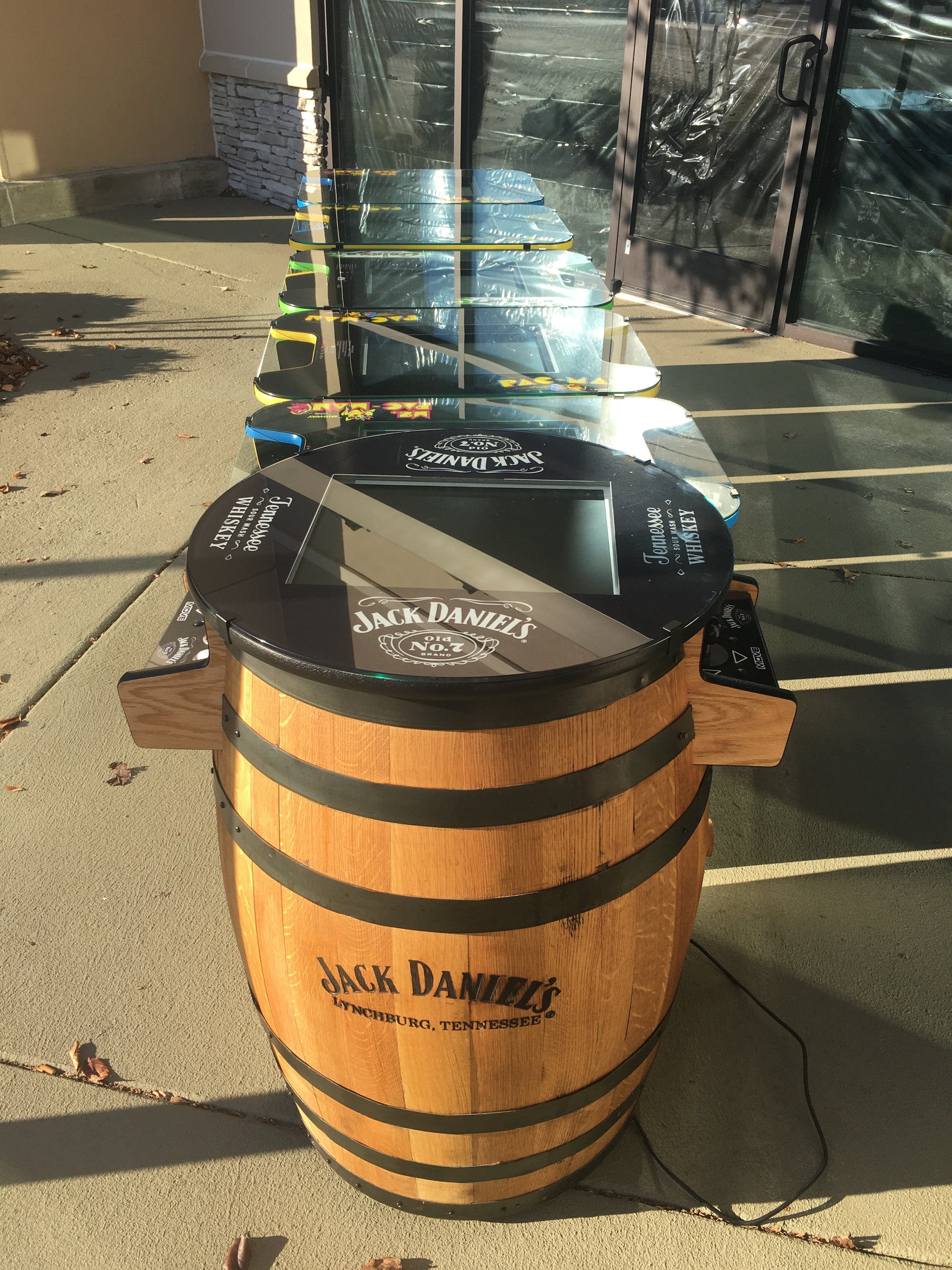 Tennessee Whiskey Barrel Multigame - Sixty Classic Games in One Unit - 1 Year Warranty! Used Barrel